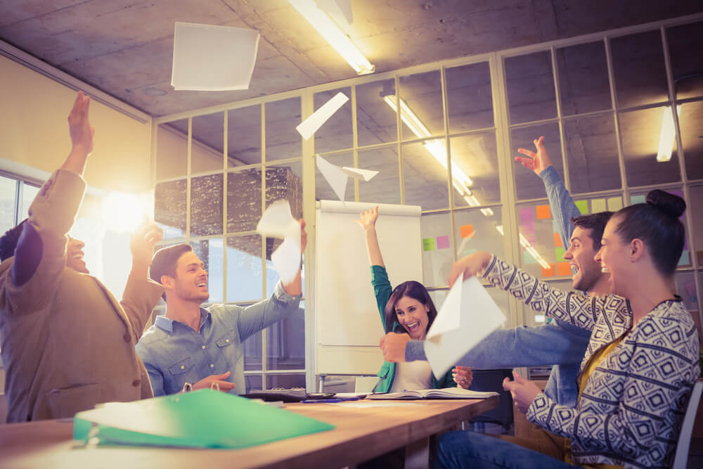 Marketing leaders celebrating wins